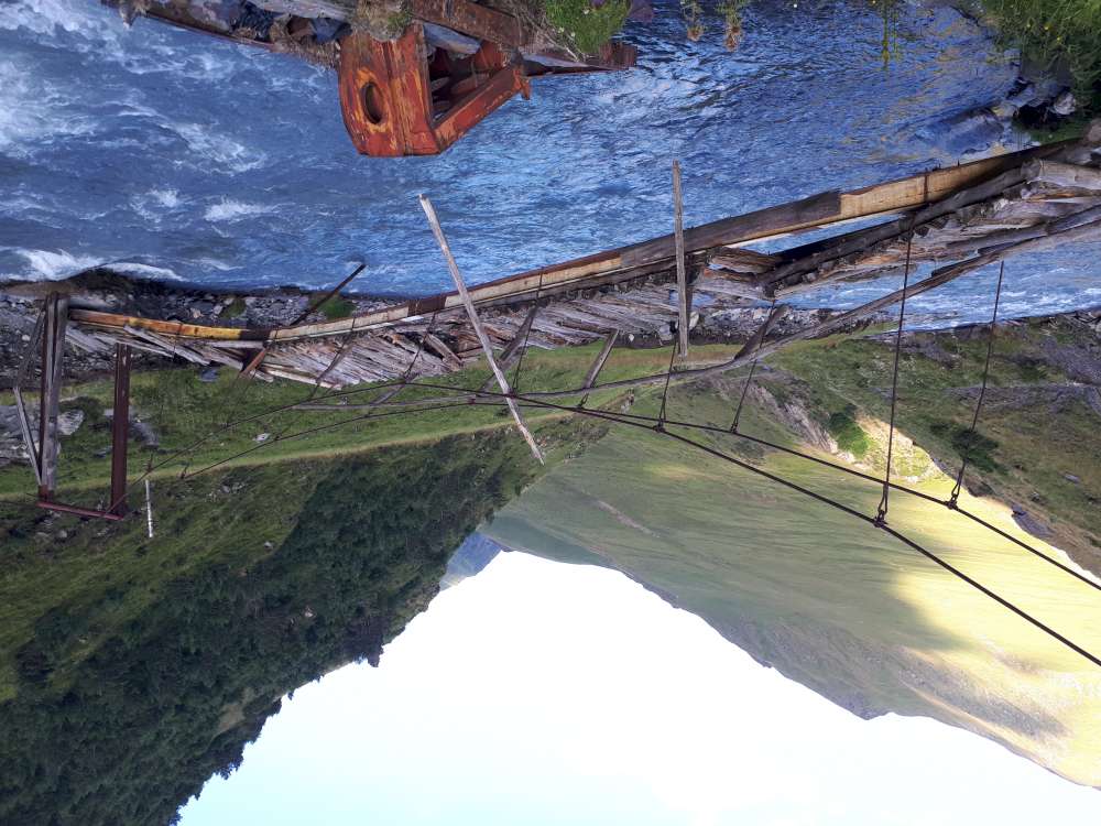 Parsma mostek bridge Tusheti Bridge Parsma